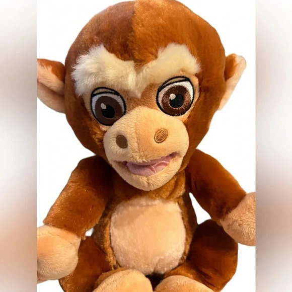 Vintage Disney Aladdin Abu the Monkey Stuffed Animal Plush Toy 11.5" - Picture 2 of 5